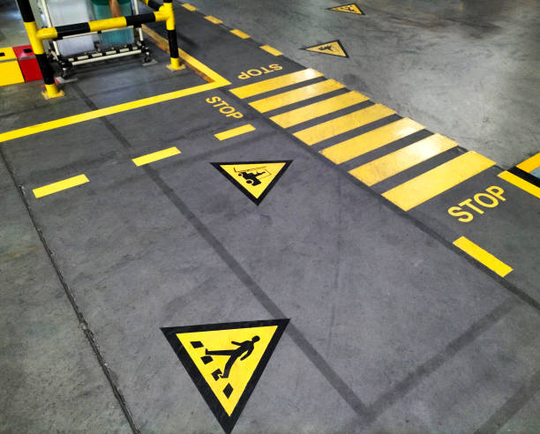 Temporary vs Permanent Floor Markings