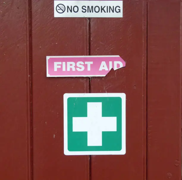 First Aid Floor Signs Ideas