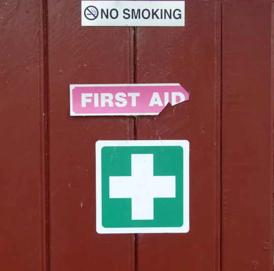 First Aid Floor Signs Ideas