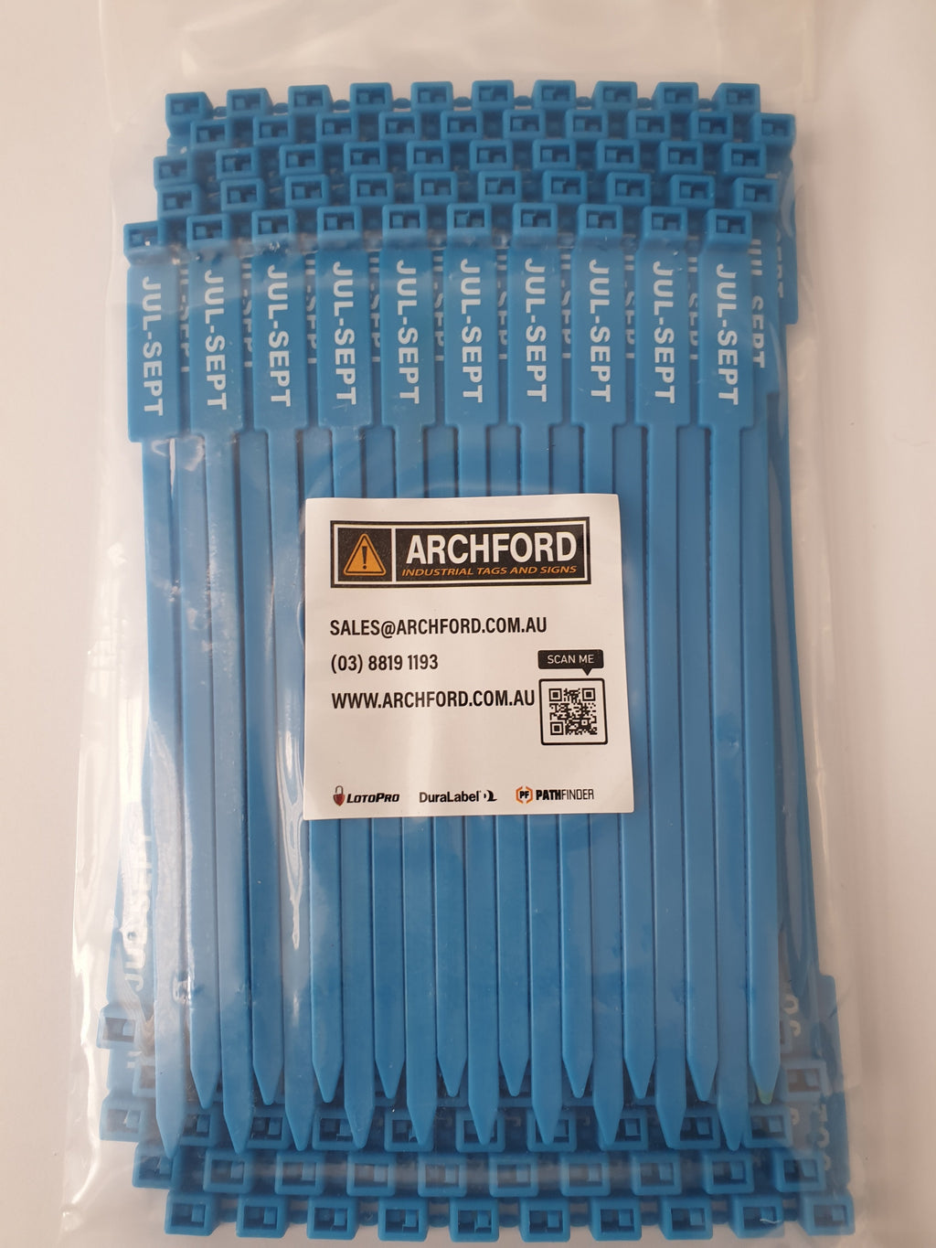 Quarterly Rig Tags Blue