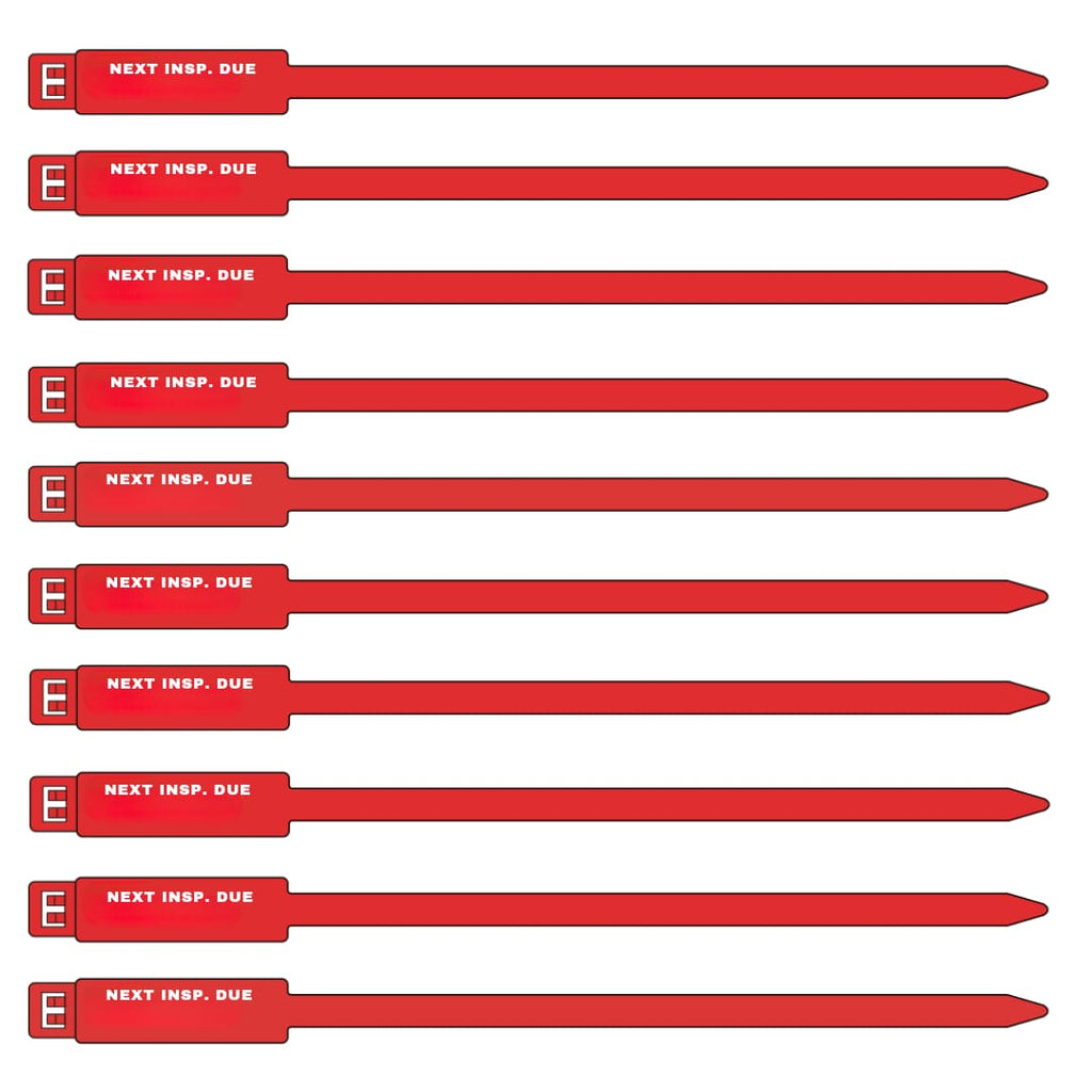 175mm Next Inspection Due Rig Tag - 100 Pack