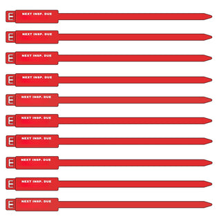 175mm Next Inspection Due Rig Tag - 100 Pack