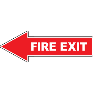 Fire Exit Arrow Floor Sign | Archford | Shop Online