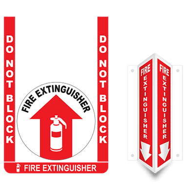 Fire Extinguisher Floor Sign Bundle