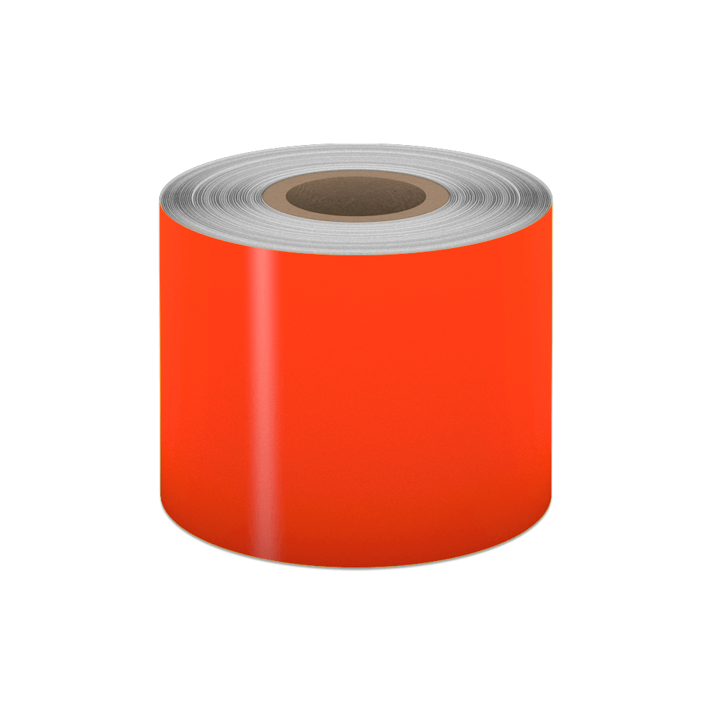 Red-Orange Fluorescent Outdoor HiViz Tape