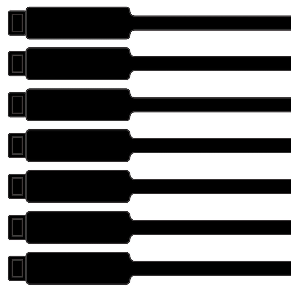 175mm Blank Inspection Rig Tag Black