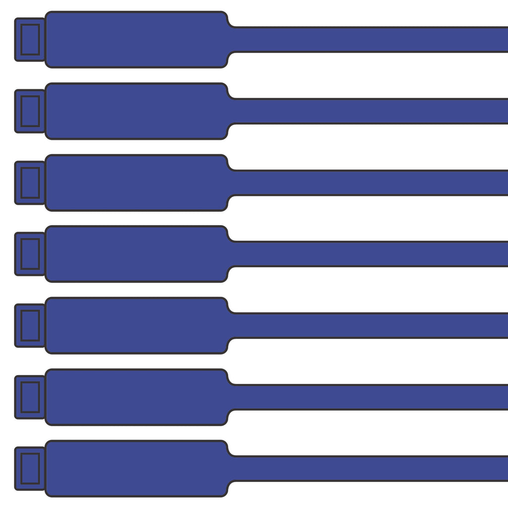 175mm Blank Inspection Rig Tag Blue