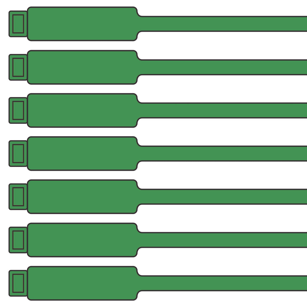 175mm Blank Inspection Rig Tag Green