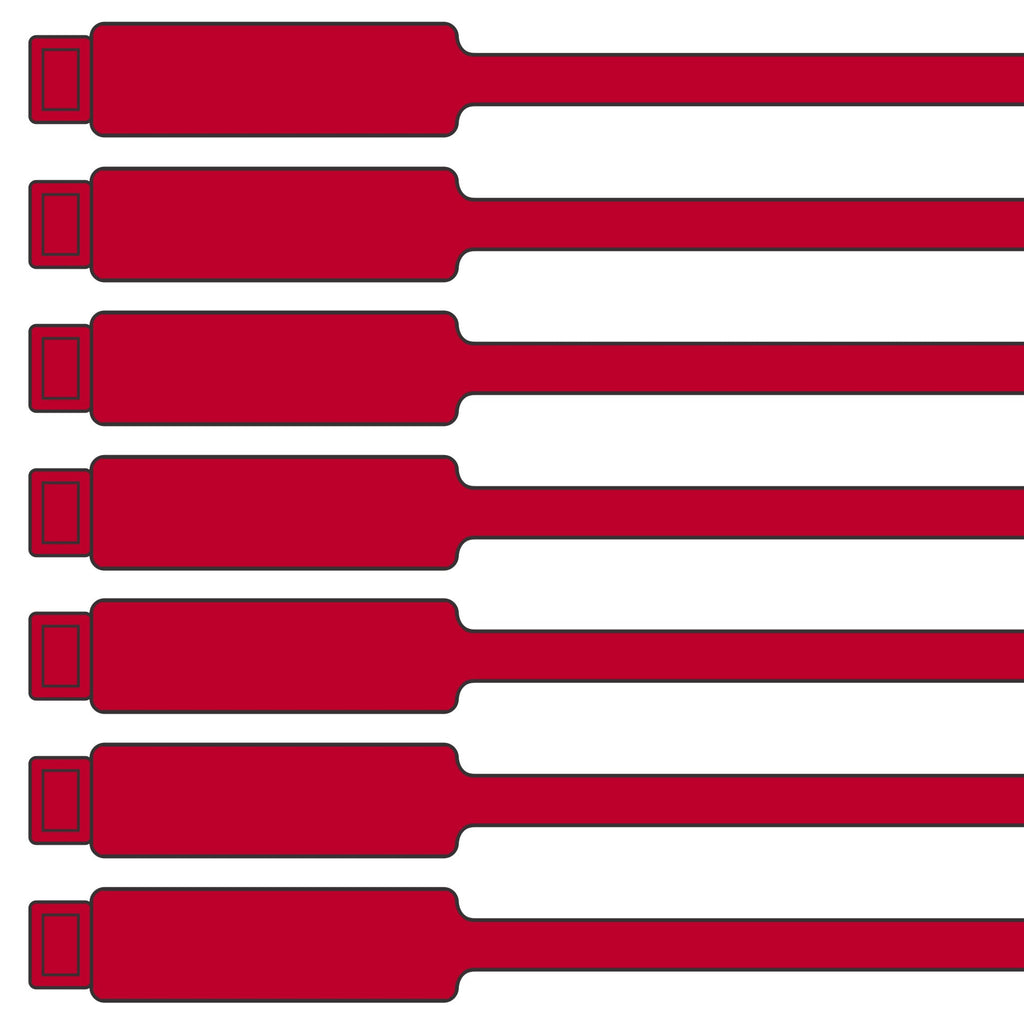 175mm Blank Inspection Rig Tag Red