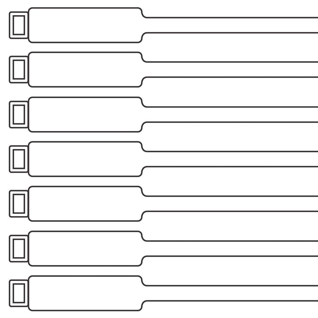 175mm Blank Inspection Rig Tag White