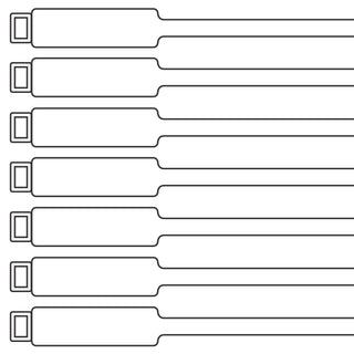 175mm Blank Inspection Rig Tag White