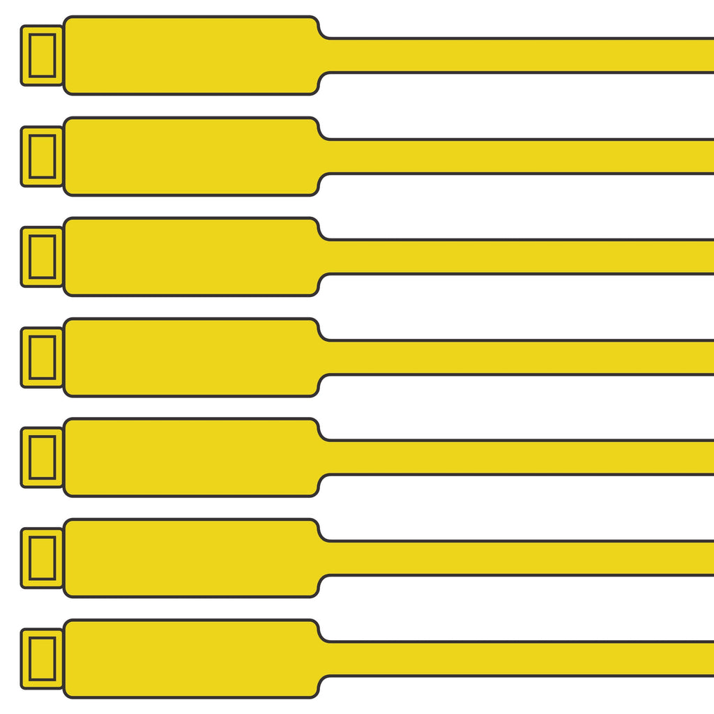 175mm Blank Inspection Rig Tag Yellow