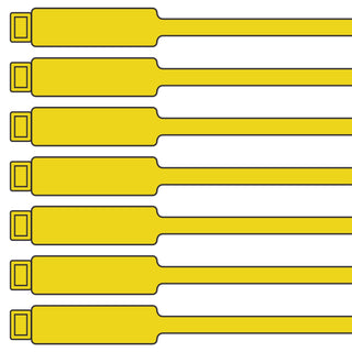 175mm Blank Inspection Rig Tag Yellow