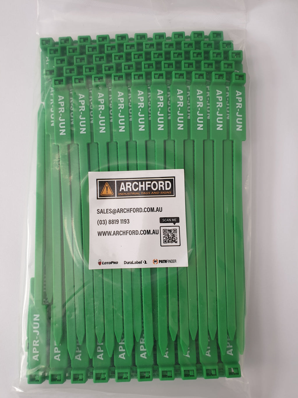 Green 175mm Quarterly Inspection Rigging/Lifting Tag | Archford