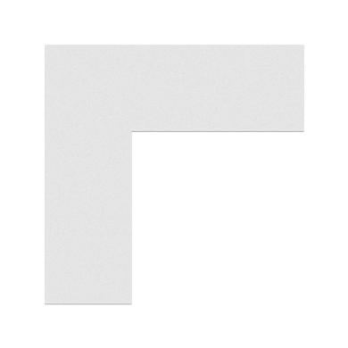 WHITE DURABLE FLOOR MARKING CORNERS