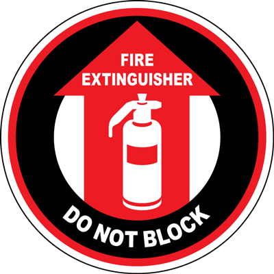 Fire Safety Floor Signs