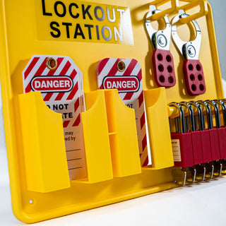 Open Lockout Tagout Station For 7 Padlocks | Archford