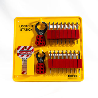 Archford's Open Lockout Tagout Station For 16 Padlocks