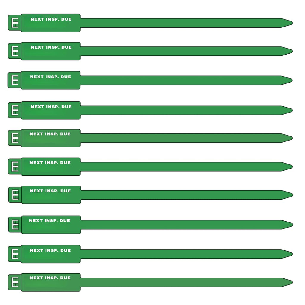 175mm Next Inspection Due Rig Tag - 100 Pack