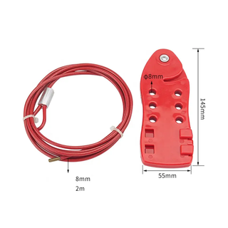 Fish Shaped Cable Lockout W. 2m Cable – CB04