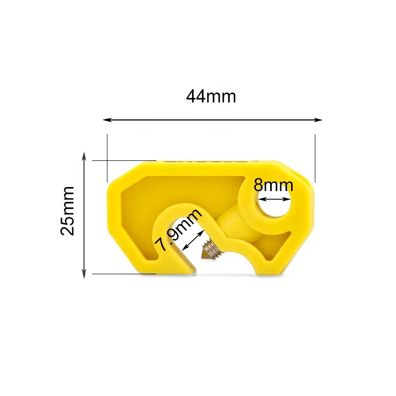 Yellow Miniature Circuit Breaker Lockdown