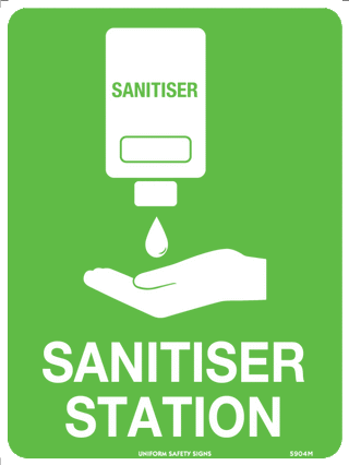 Sanitiser Station Safety Sign