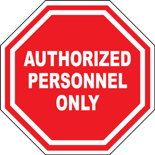 Authorized Personnel Floor Sign | Archford | Australia Wide Shipping