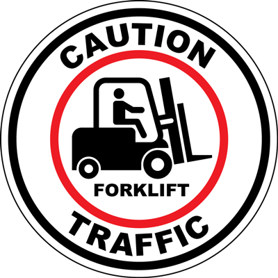 Caution Forklift Floor Sign | Archford 