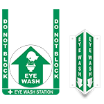Eye Wash Station Bundle Floor Sign