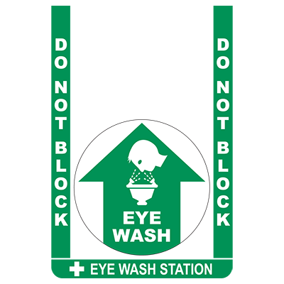 Eye Wash Station Bundle Floor Sign