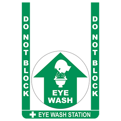 Eye Wash Station Bundle Floor Sign