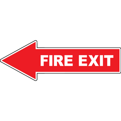 Fire Exit Arrow Floor Sign | Archford | Shop Online