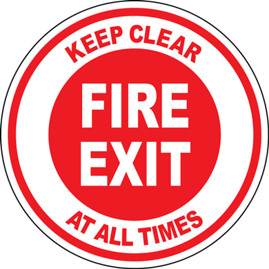 Fire Exit Floor Sign | Archford | Fast Shipping