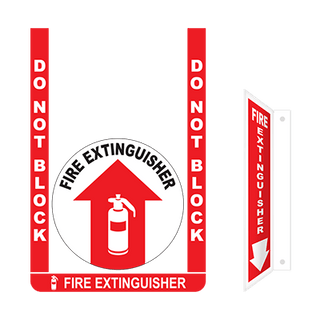 Fire Extinguisher Floor Sign Bundle