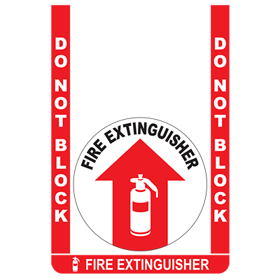 Fire Extinguisher Floor Sign Bundle