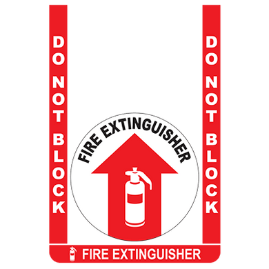Fire Extinguisher Floor Sign Bundle