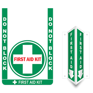 First Aid Kit Floor Sign Bundle