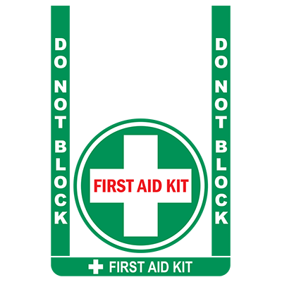 First Aid Kit Floor Sign Bundle