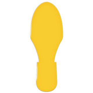 Yellow Floor Marking Footprints (10 Pack)