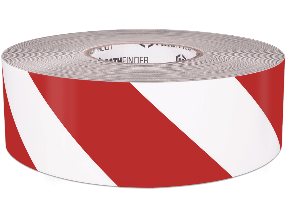 PathFinder RIGID Floor Marking Tape - Red/White