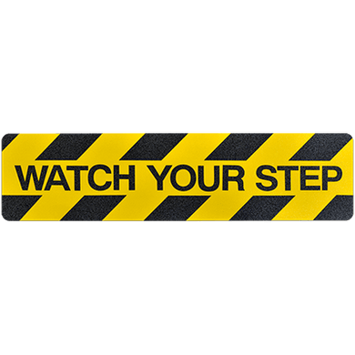 WATCH YOUR STEP Floor Marking - TREAD™ Anti-Slip Die-Cut Steps