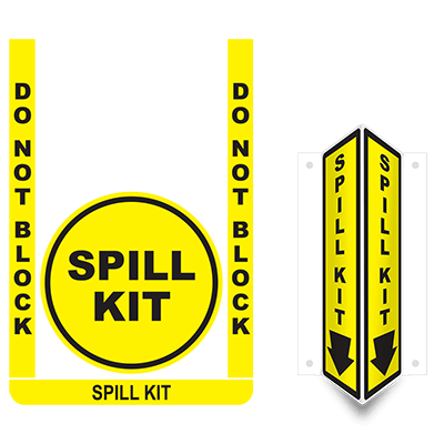 Spill Kit Floor Sign Bundle