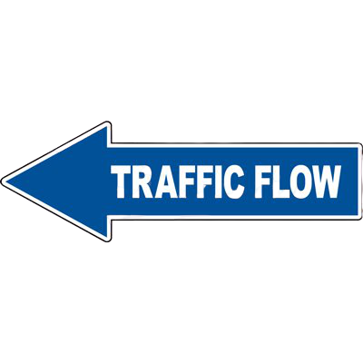 Traffic Flow Arrow Floor Sign