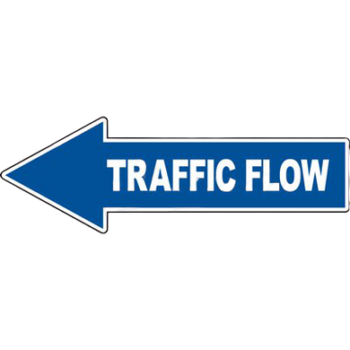 Traffic Flow Arrow Floor Sign