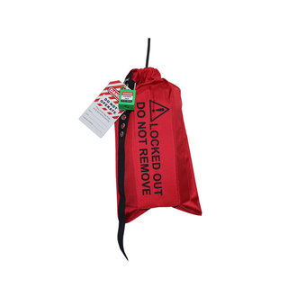 Red Small Safety Plug Lockout Isolation Bag | Lockout Tagout Archford 