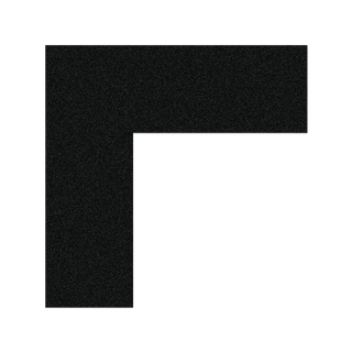 Black Durable Floor Marking Corners (10 Pack)