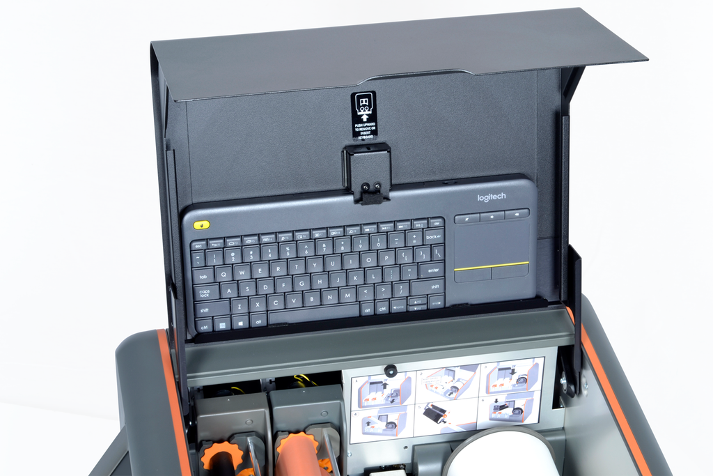 Keyboard Storage of DuraLabel Kodiak label printer