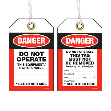 Archford's Danger Do Not Operate Poly Tag 